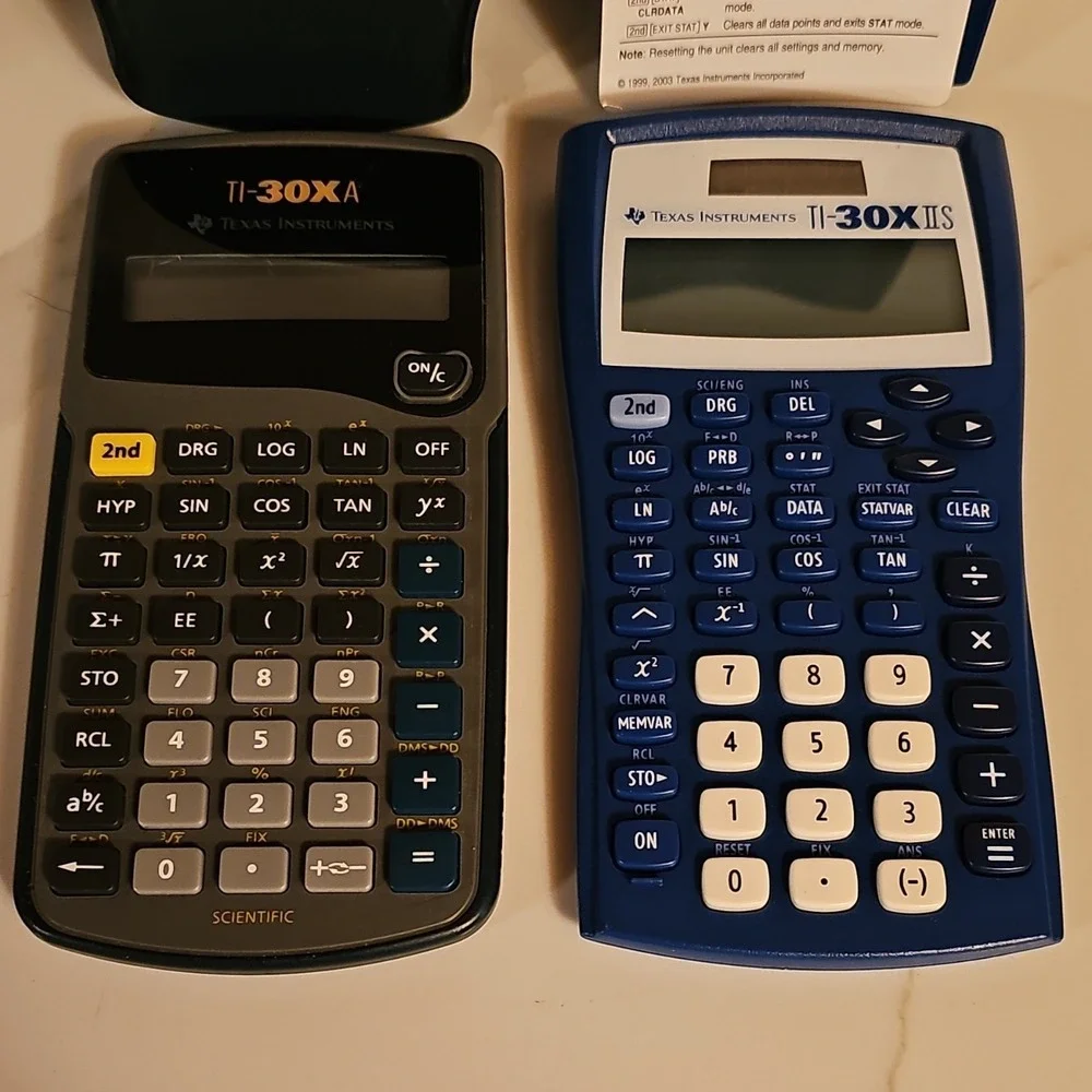 Texas Instruments TI-30XA TI-30XIIS Scientific Calculators LCD Display Handheld